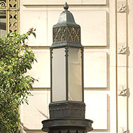 Bronze Light Fixture, 1930s. Gus J. Solomon Courthouse